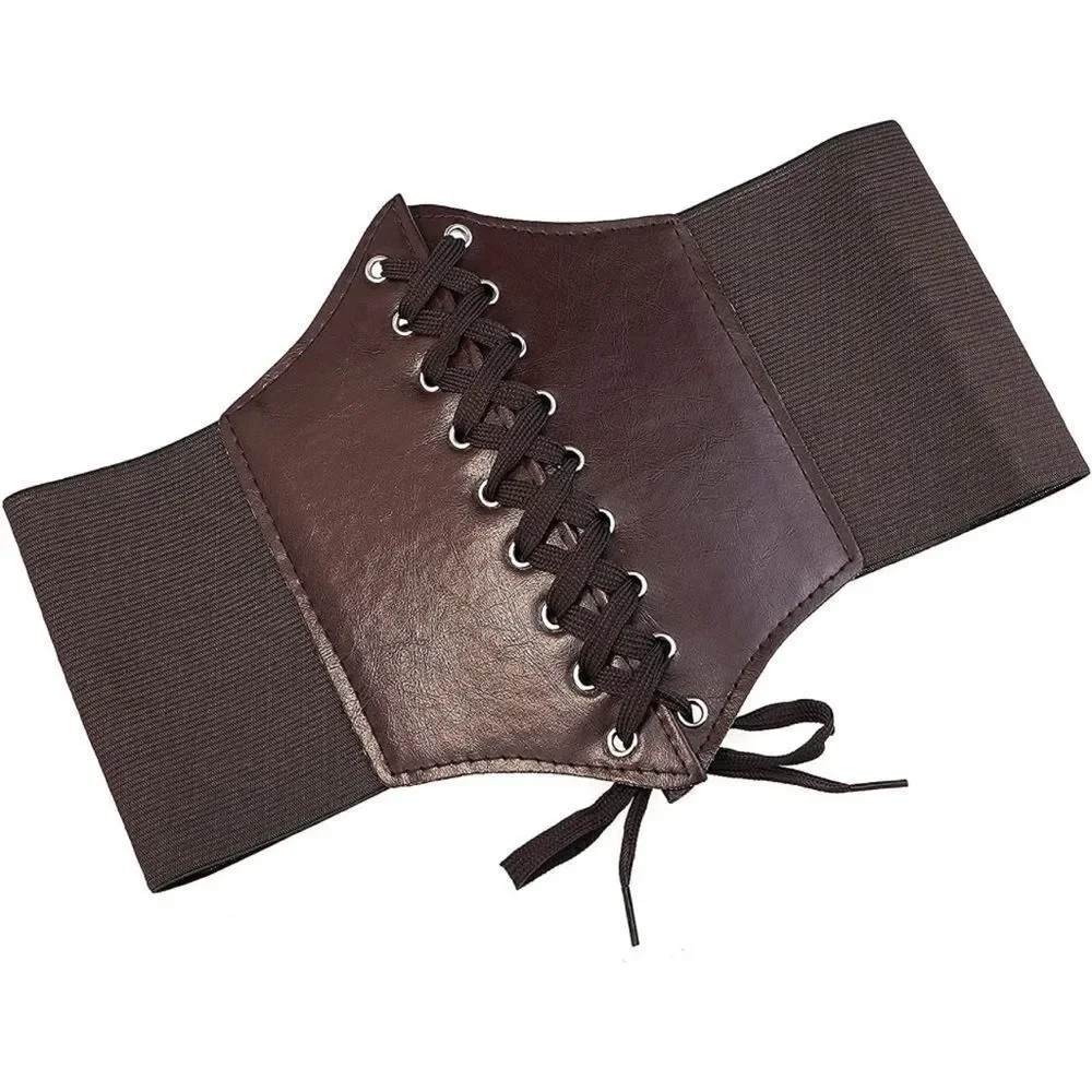 Brown corset belt